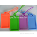 Custom 3D soft silicone luggage tag/ rubber bag tag
